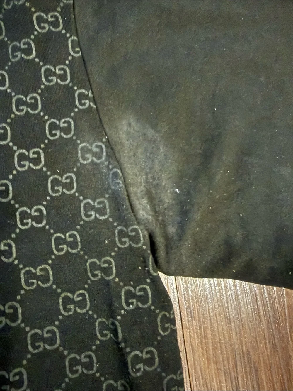 Gucci Black Short Sleeve GG Pattern shirt with 